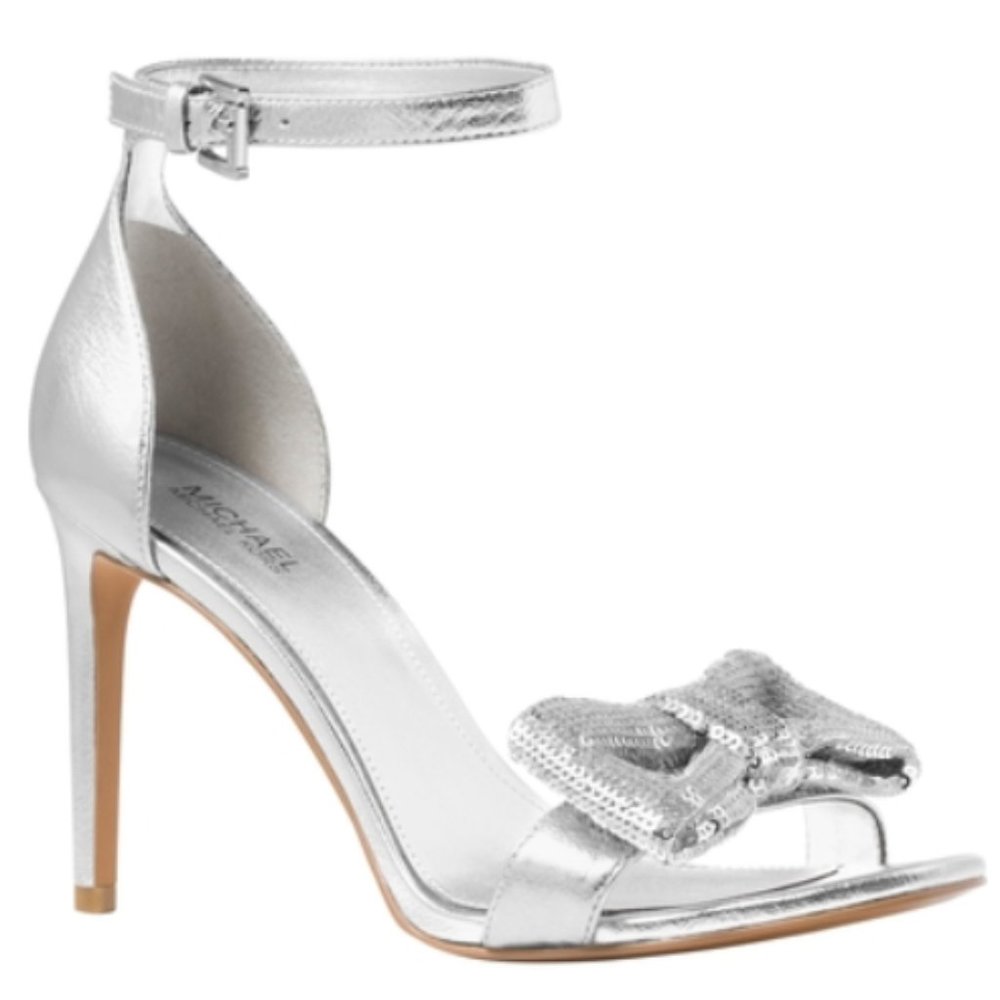 NEW Michael Kors Paris Metallic Heel Sandals